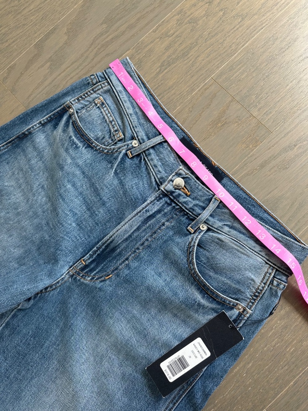 Veronica Beard KASEY Raw Hem Wide Leg Jean Jeans Dusted Glare - With tags - 26 - Picture 6 of 7